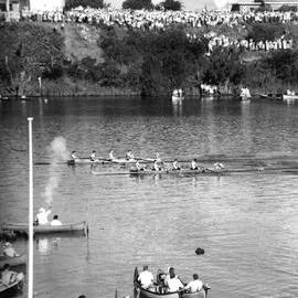 Rowing 3rd IV winning at the GPS Regatta 1954