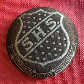 Woven button badge, c 1919