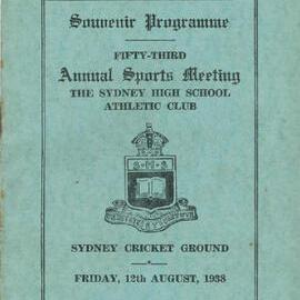 Annual Sports Meeting 1938