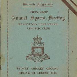 Annual Sports Meeting 1936