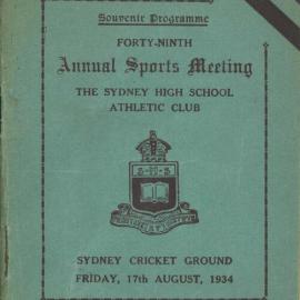 Annual Sports Meeting 1934