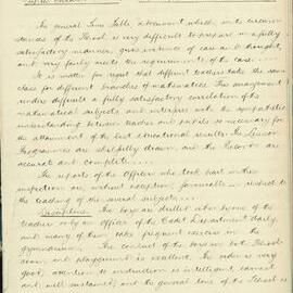 Annual Inspection - May, June and August 1906