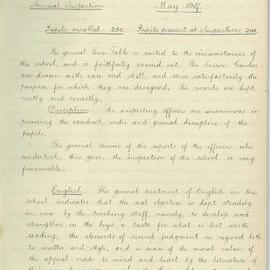 Annual Inspection - May 1907