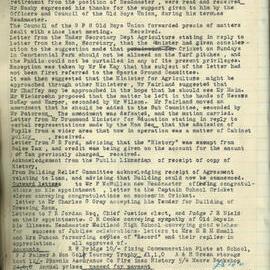 Sydney High School Old Boys Union Minutes 1934