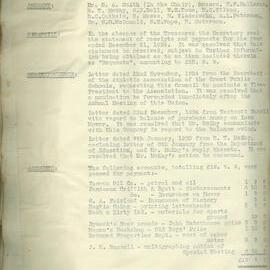 Sydney High School Old Boys Union Minutes 1935
