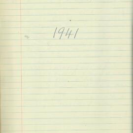 School Union - Minutes, 1941