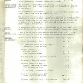 Sydney High School Old Boys Union Minutes 1934