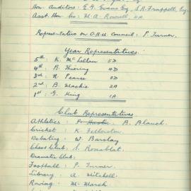 School Union - Minutes, 1946