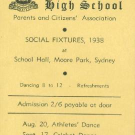 Social Fixtures, 1938
