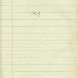 School Union - Minutes, 1949