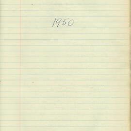 School Union - Minutes, 1950