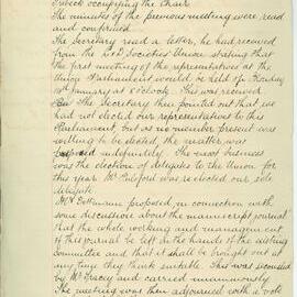 Sydney High School Literary and Debating Society Minutes, 1892
