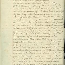 Sydney High School Literary and Debating Society Minutes, 1893