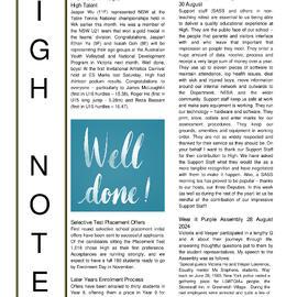 High Notes, Vol 25 No 27, 30 August 2024