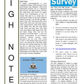 High Notes, Vol 25 No 29, 13 September 2024