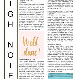 High Notes, Vol 25 No 40, 13 December 2024