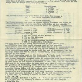 School Union Minutes, 1961