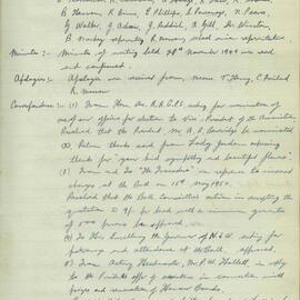 Sydney High School Old Boys Union Minutes 1950