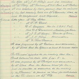 Parents and Citizens Association Minutes, 1941