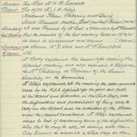 Parents and Citizens Association Minutes, 1942