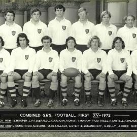 Rugby - GPS 1st XV 1972