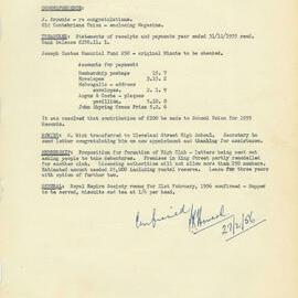 Sydney High School Old Boys Union, 1956