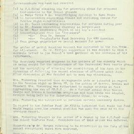 Parents and Citizens Association Minutes, 1944