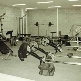 Alan May weights room, 1995