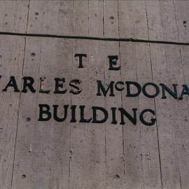 Charles McDonald Building, 1995