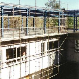 Construction of the senior study centre, 1995