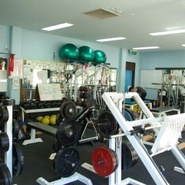 The Alan May weights room, 2006