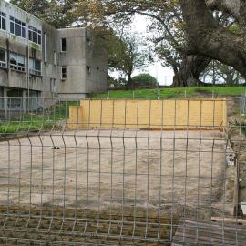 Construction of the cricket nets, 2006
