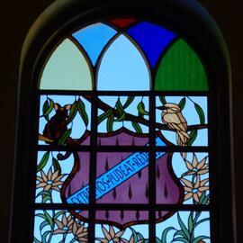 Stained glass in the main building, 2007