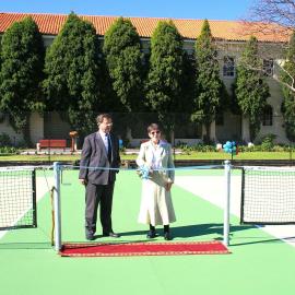 Opening of the refurbished tennis courts, 2006