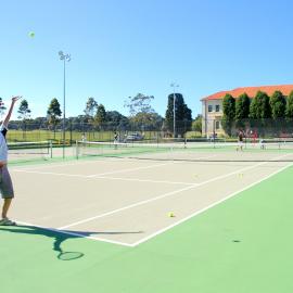 Opening of the refurbished tennis courts, 2006