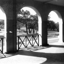 Gymnasium verandah, 1933