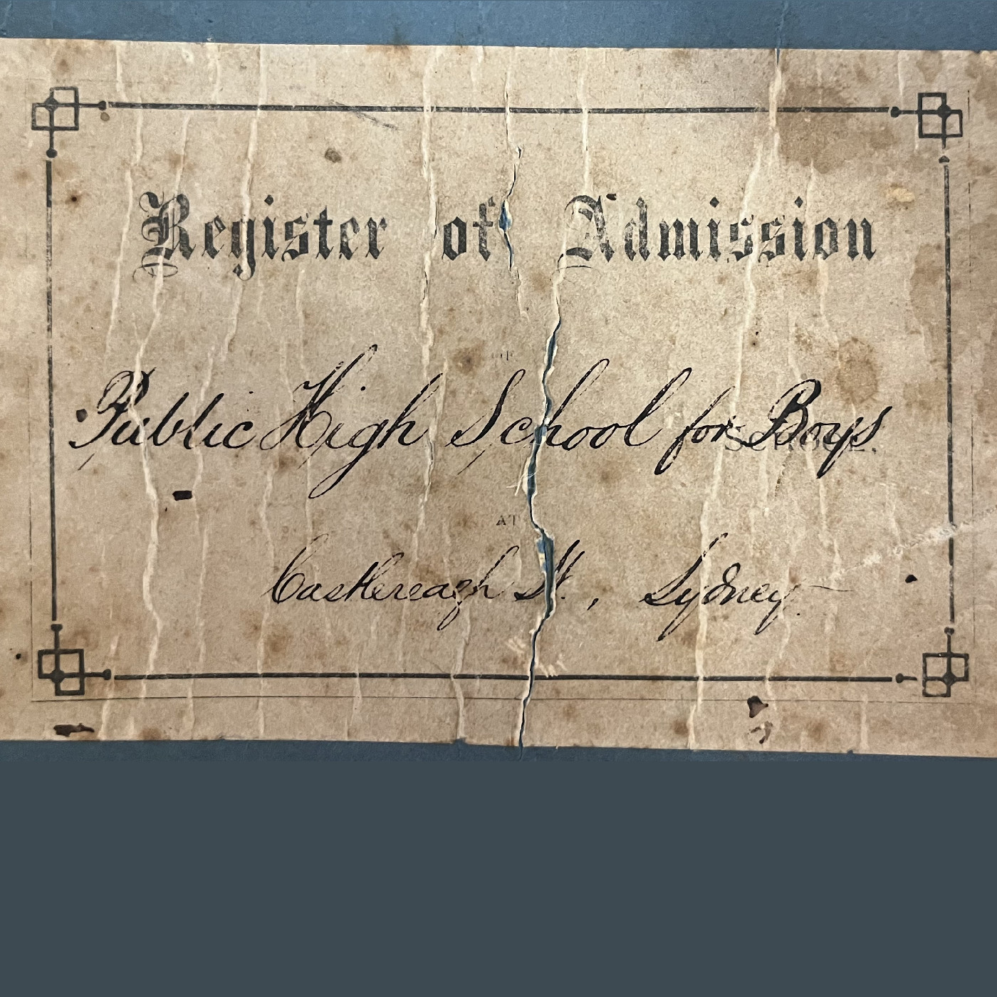 Admissions Registers
