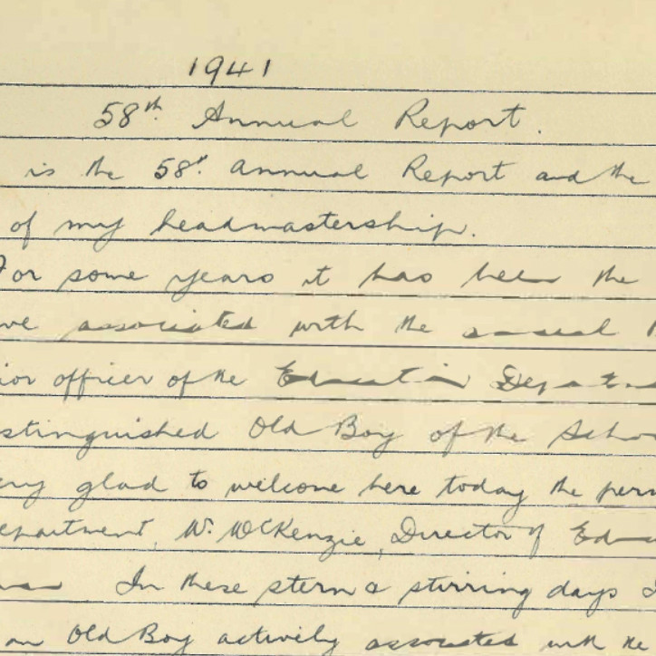 Headmasters' Reports