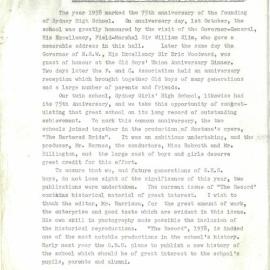 Headmaster's Report 1958