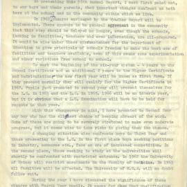 Headmaster's Report 1961