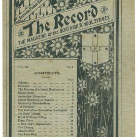 The Record, Vol 3 No 2, April 1912