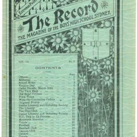 The Record, Vol 3 No 3, June 1912