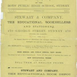 The Chronicle, Vol 1 No 5, December 1888