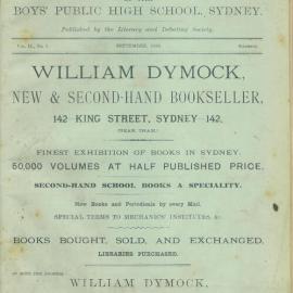 The Chronicle, Vol 2 No 1, September 1889