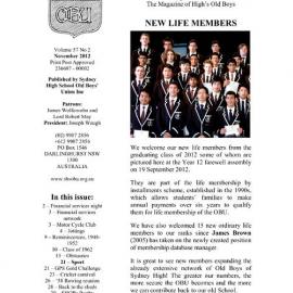 The High Bulletin, Vol 57 No 2, November 2012