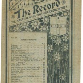 The Record, Vol 4 No 1, December 1912