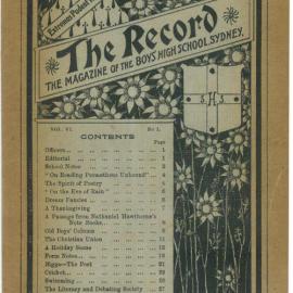 The Record, Vol 6 No 1, December 1914