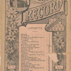 The Record, Vol 7 No 2, April 1916