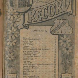 The Record, Vol 7 No 3-4, September 1916