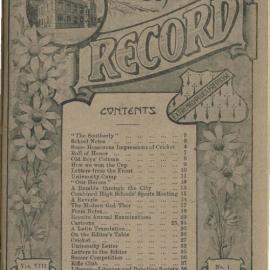 The Record, Vol 8 No 1, December 1916